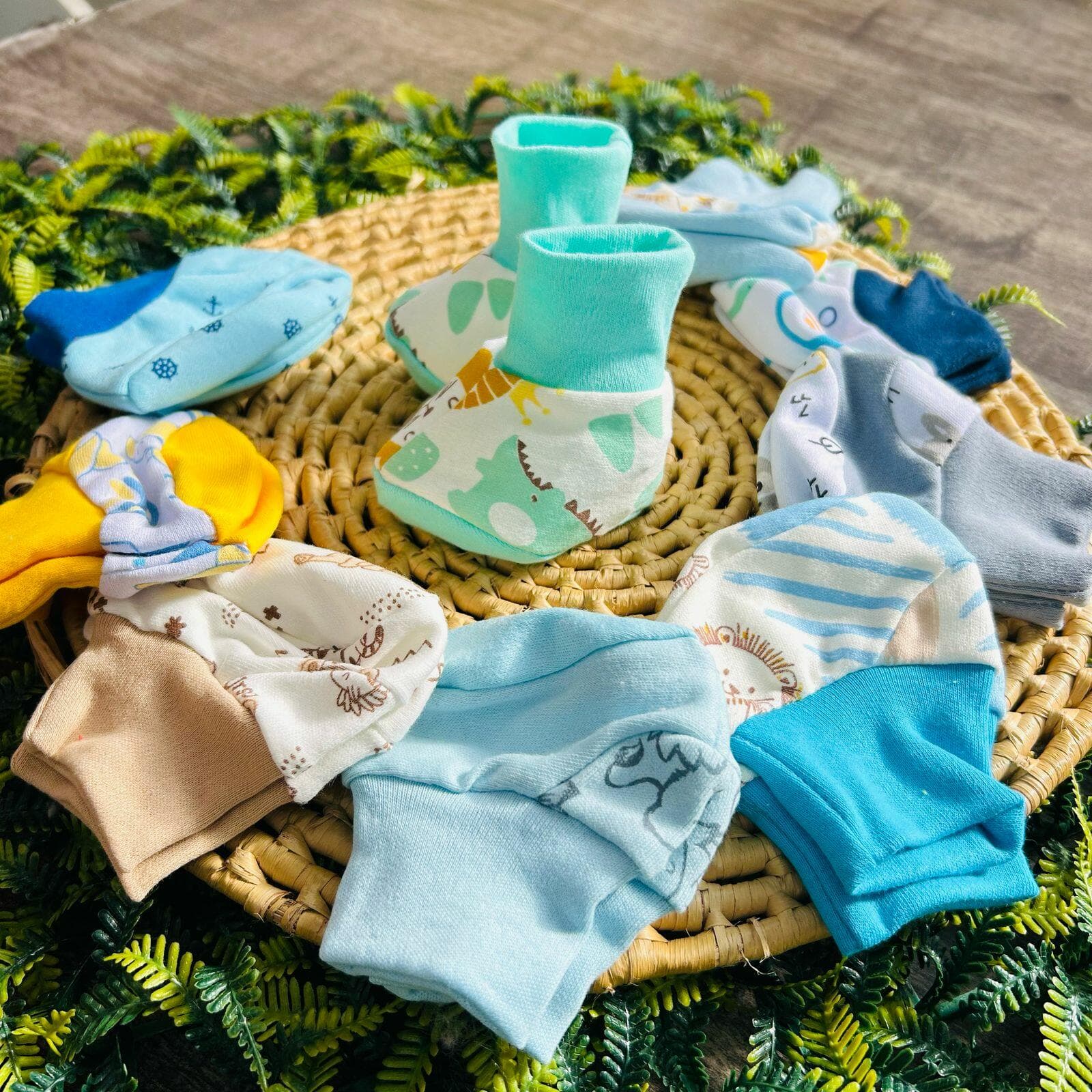 Kit Meia Pantufa Bebê, cor Sortido Menino